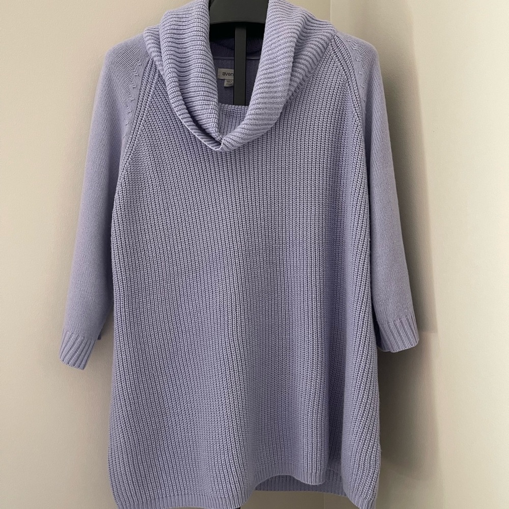 Lilac Cowl Neck Sweater